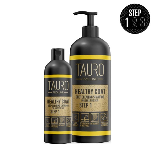 TAURO PRO LINE Healthy Coat, Deep Cleaning Shampoo For Dogs And Cats