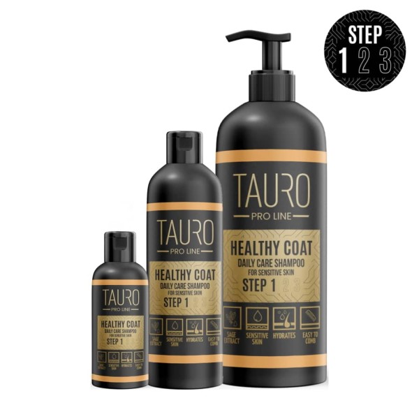 TAURO PRO LINE Healthy Coat, Daily Care Shampoo For Dogs And Cats