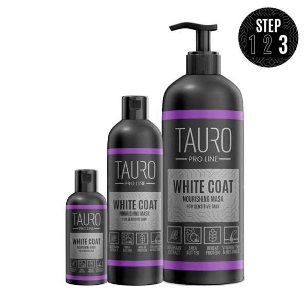 TAURO PRO LINE White Coat, Nourishing Mask For Dogs And Cats
