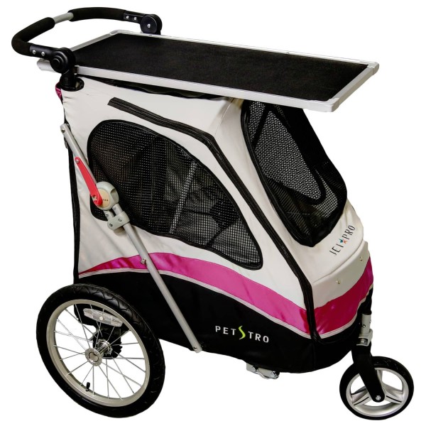 PETSTRO Stroller JETPRO 706GX-WP Tisch Pink Grau