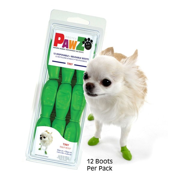 PawZ Dog Boots TINY Apple Green 2,5cm Rubber Boots