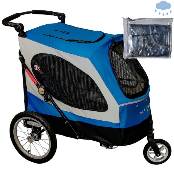 PETSTRO Stroller SKYLINE 701GX-IB Regenschutz Indigo Blau